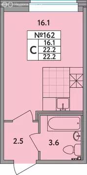 Квартира-студия: Новое Девяткино, Главная улица, 2 (22.2 м)
