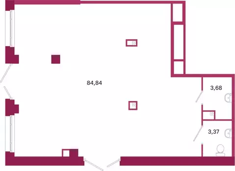 Помещение свободного назначения в Санкт-Петербург Курская ул., 27В (92 ...