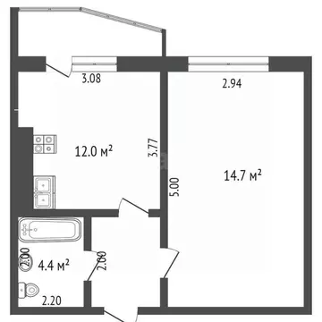 1-к кв. Краснодарский край, Анапа ул. Ленина, 180к1 (38.7 м)