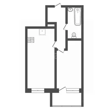 2-к кв. Тульская область, Тула ул. Сурикова, 24 (43.6 м)