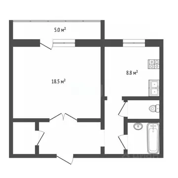 1-к кв. Челябинская область, Челябинск просп. Победы, 321 (41.0 м)