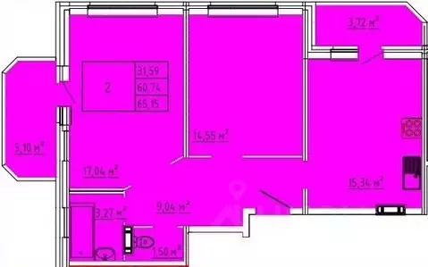2-к кв. Брянская область, Брянский район, пос. Мичуринский ул. Андрея ...
