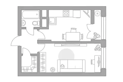 1-комнатная квартира: Балашиха, улица Яганова, 1 (39.57 м)