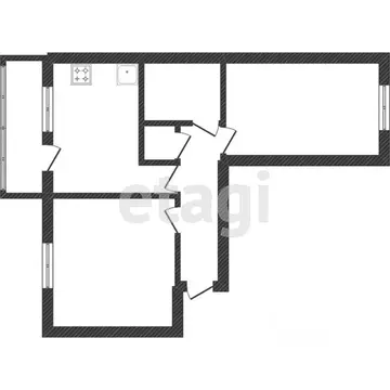 2-к кв. Челябинская область, Миасс Городская ул., 2 (65.0 м)