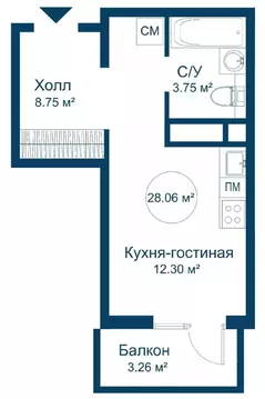 1-к кв. Тверская область, Конаковский муниципальный округ, ...