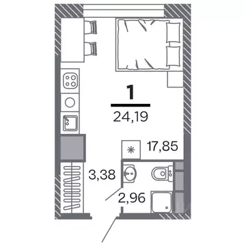 1-к кв. Рязанская область, Рязань Петра и Февронии жилой комплекс ...