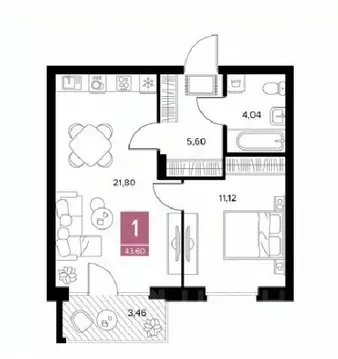 1-к кв. Рязанская область, Рязанский район, Тюшевское с/пос, д. Хирино ...