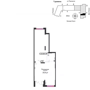 Торговая площадь в Тюменская область, Тюмень Подгорная ул., 73 (78 м)