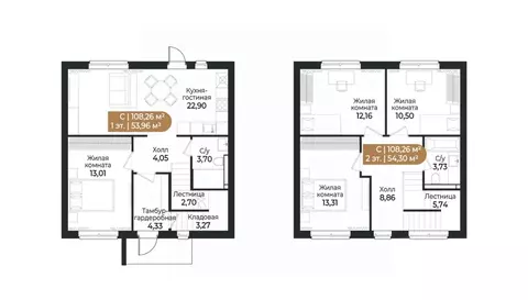 Таунхаус в Ленинградская область, Всеволожск ш. Южное (108 м)