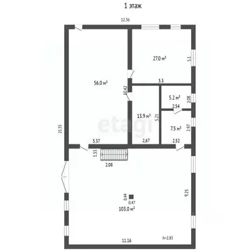 Офис в Ханты-Мансийский АО, Ханты-Мансийск ул. Геологов, 27 (550 м)