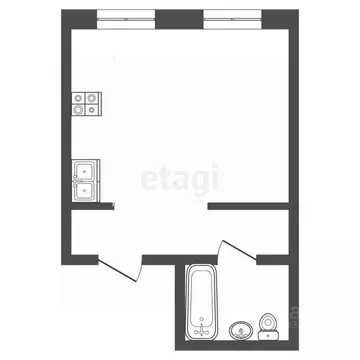 Студия Пермский край, Чернушка Пионерская ул., 48Д (21.0 м)