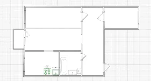 3-к кв. Тульская область, Узловая Октябрьская ул., 31 (55.0 м)