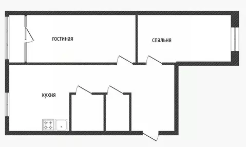 2-к кв. Костромская область, Кострома ул. Сутырина, 14 (51.0 м)