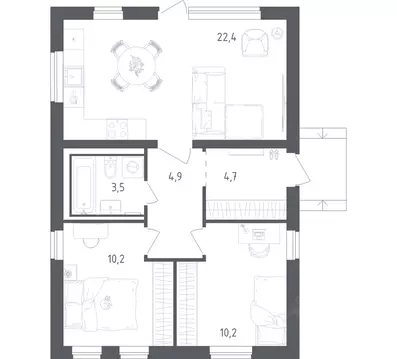 Дом в Московская область, Пушкинский городской округ, с. Семеновское  ...