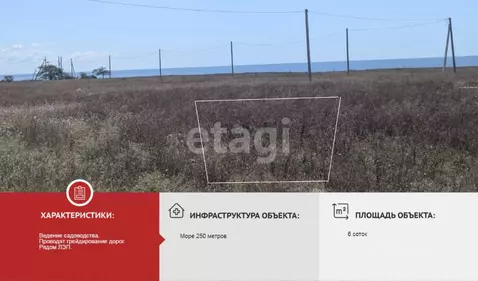 Участок в Крым, Черноморский район, с. Окуневка  (6.0 сот.)