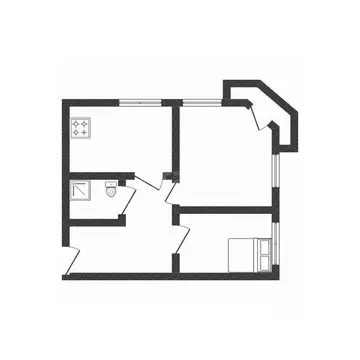 2-к кв. Смоленская область, Смоленск ул. Крупской, 57 (56.1 м)