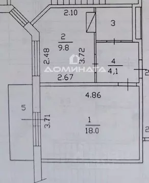 1-к кв. Ленинградская область, Кудрово г. Всеволожский район, ...