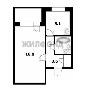 1-к кв. Новосибирская область, Новосибирск ул. Связистов, 143 (29.1 м)
