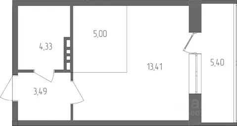 1-к кв. Пермский край, Пермь ул. Танцорова, 42 (28.93 м)