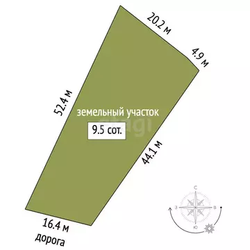 Участок в Солнечная Долина, Горная улица (9.48 м)