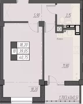 1-к кв. Ставропольский край, Пятигорск Новопятигорск мкр, Курортный ...