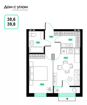 1-к кв. Приморский край, Владивосток ул. Нейбута, 137с1 (39.8 м)