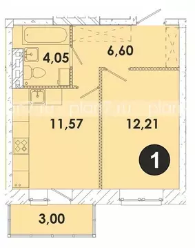 1-к кв. Иркутская область, Иркутский муниципальный округ, пос. ...