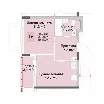 1-к кв. Нижегородская область, Нижний Новгород Кузнечиха Город жилой ...