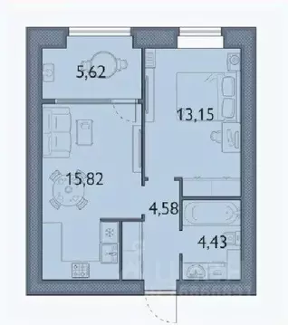 1-к кв. Брянская область, Брянский район, пос. Мичуринский, ...