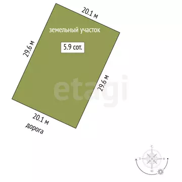 Участок в Симферополь, Калининградская улица (5.9 м)