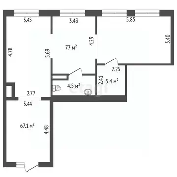 Помещение свободного назначения в Санкт-Петербург ул. Ильюшина, 1К1 ...