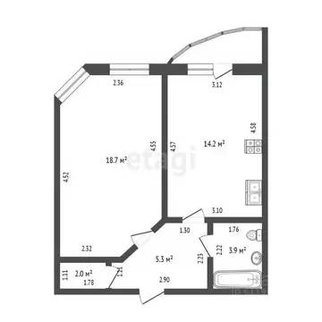 1-к кв. Мордовия, Саранск ул. Победы, 20к1 (44.1 м)