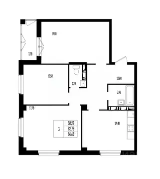 Свободной планировки кв. Волгоградская область, Волгоград 131-й мкр, ...