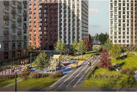 1-к кв. Московская область, Мытищи Яуза Парк жилой комплекс, к8 (32.0 ...