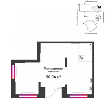 Торговая площадь в Тюменская область, Тюмень ул. Мельникайте, 42к1 (50 ...