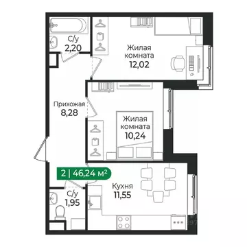 2-к кв. Ленинградская область, Сертолово Всеволожский район, Сертолово ...