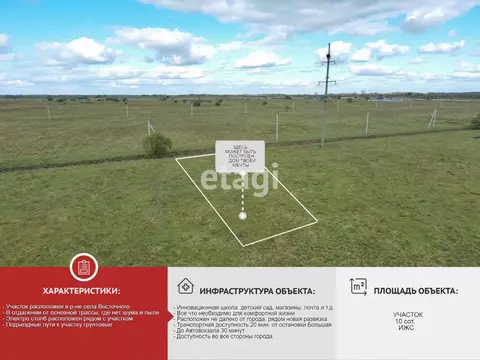 Участок в Хабаровский край, Хабаровский район, с. Восточное  (10.0 ...