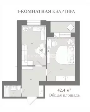 1-к кв. Белгородская область, Белгородский район, Новосадовское с/пос, ...