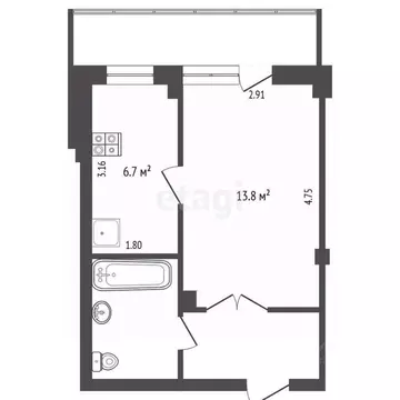 1-к кв. Белгородская область, Белгородский район, Дубовское с/пос, ...