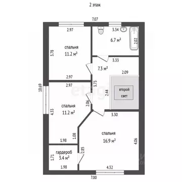 Дом в Башкортостан, Стерлитамакский район, Отрадовский сельсовет, ...