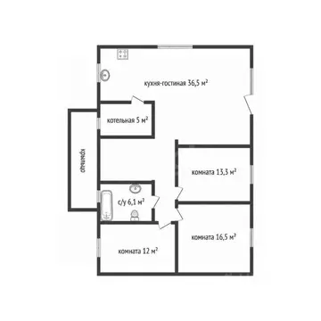 Дом в Удмуртия, Завьяловский район, д. Крестовоздвиженское проезд ...