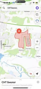 Участок в Курская область, Курский район, Пашковский сельсовет, Биолог ...