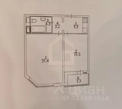 2-к кв. Московская область, Долгопрудный просп. Ракетостроителей, 7к1 ...