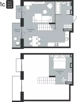 Студия Пермский край, Пермь ул. Космонавта Беляева, 210 (54.8 м)