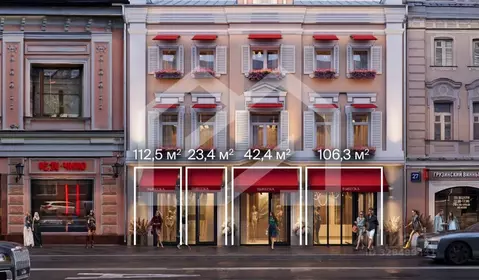 Торговая площадь в Москва Большой Сухаревский пер., 23С2 (113 м)