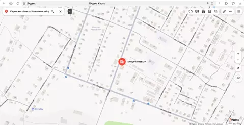 Свободной планировки кв. Кировская область, Котельнич ул. Чапаева, 9 ...