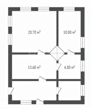 Дом в Воронежская область, Поворино пер. Калинина, 32 (65 м)