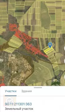 Участок в Крым, Сакский район, Суворовское с/пос, с. Желтокаменка  ...