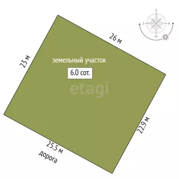 Участок в Челядиново, улица Гагарина, 3 (6 м)