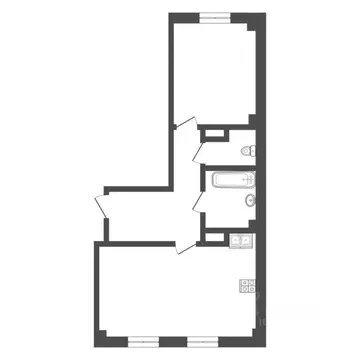 2-к кв. Тюменская область, Тюменский муниципальный округ, д. Патрушева ...